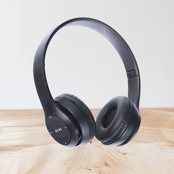 AIZINA Popular Bluetooth Headset with Mic for Movies, Music & Gaming._F9 Bluetooth & Wired
