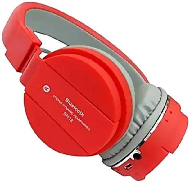 TECHNEST Sh 12 Bluetooth Headphone with Wireless Portable LPO4 Bluetooth