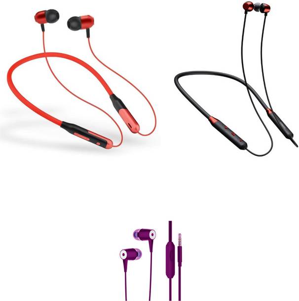 LEVELPLUS Jazz & Candy With Silver Cap Neckband Combo 45 Hours Playtime Bluetooth