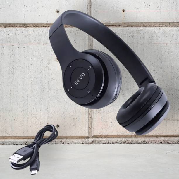 AIZINA Foldable Wireless Gaming Headphones with Mic and Surround Sound_HD Bluetooth & Wired