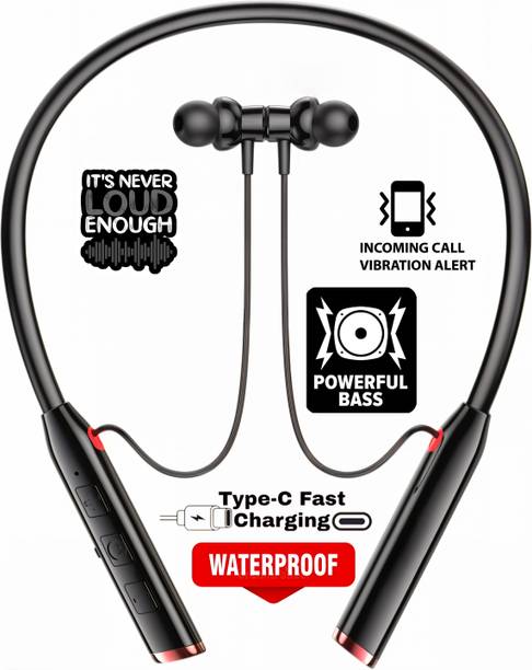 GREE MATT Vibration Alert, 48 Hours Playtime, Crystal Clear Sound, Stylish Neckband Bluetooth