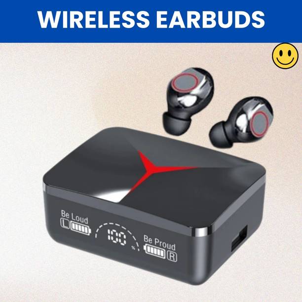 SACRO M90 Bluetooth Wireless Earbuds With Slide Design & 48Hrs. Playtime HeadphoneX400 Bluetooth