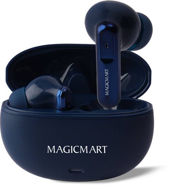 MAGICMART New 151 Earbuds Hd Sound & 40hr Playtime, Dual Pairing 4 Mic ENC, Bluetooth