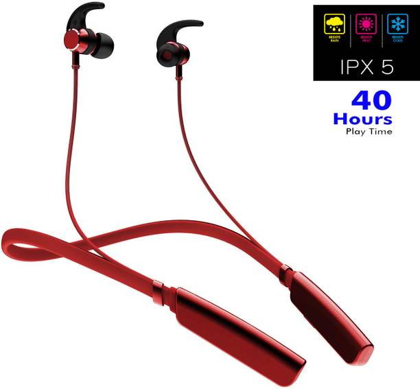 TABARET New verison Neckband Bluetooth Headphones with 12 Hrs Playtime with 10mm Drivers Bluetooth