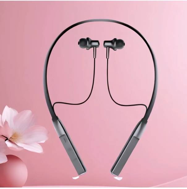 AIZINA Magnetic Earbud Wireless Neckband, Tuned for Deep Bass Audio_EV Bluetooth & Wired