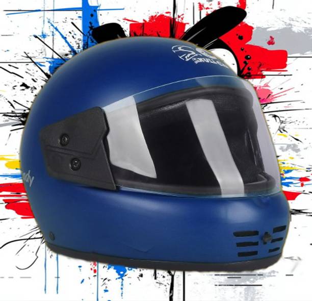 SKULLCAP ISI Certified for Men and Women Motorbike Helmet Black Clear and Inner Smoke Helmet Visor