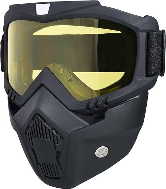 Rhtdm Helmet Visor Protective Face Mask and Goggles for Outdoor Riding Sports Helmet Visor