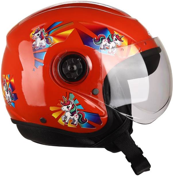 IRONVAULT ISI Certified for Kids (5-16),Unbreakable Visor Unisex Motorbike Helmet