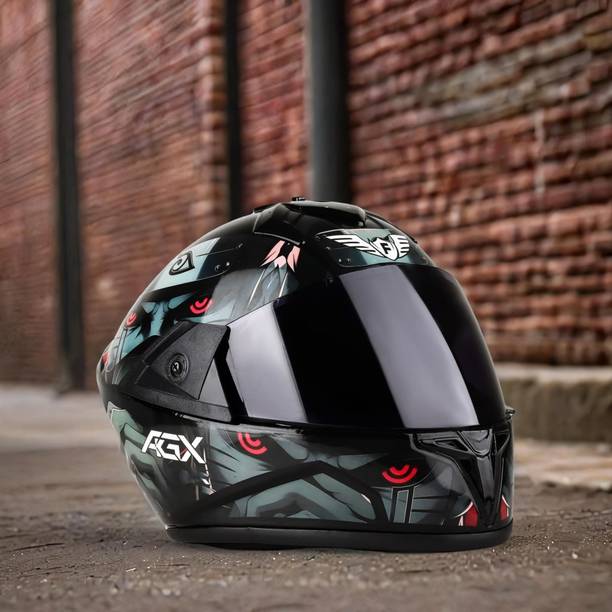 Agx ABS Material Unisex with Unbreakable Visor Motorbike Helmet