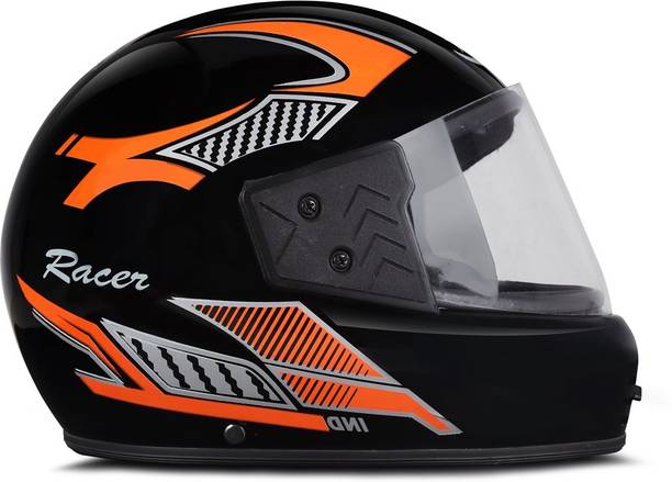 fuery FULL FACE 6 JALI HELMET PLAIN VISOR FOR MEN WOMEN Motorbike Helmet