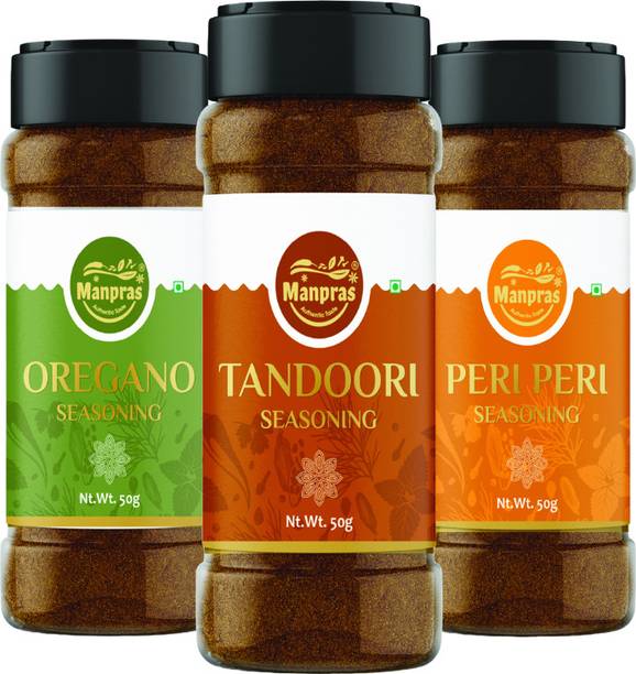 MANPRAS Manpras Seasoning Combo- Tandoori- Peri Peri- Oregano