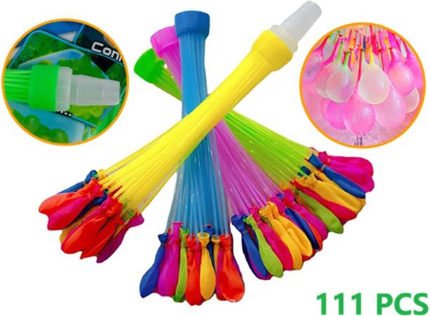 PRIONSA Solid Solid self Sealing Holi Magic Water Balloons - 111 Pcs Balloon