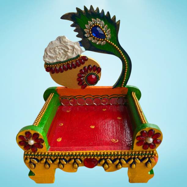Siya Creation Solid Wood Home Temple
