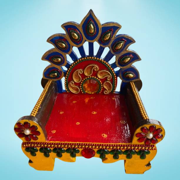 Siya Creation Solid Wood Home Temple