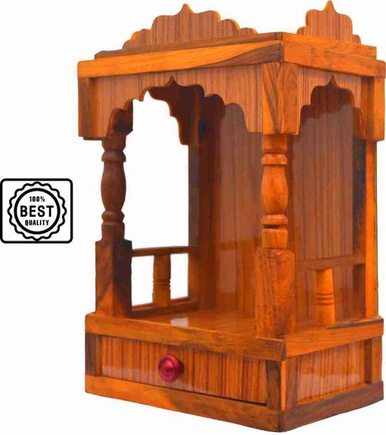 Om Enterprise Latest mandir for home/office Solid Wood Home Temple