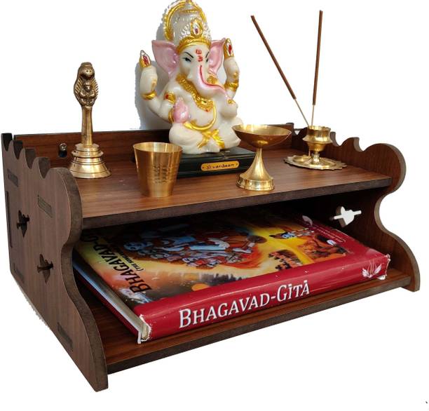 King Decore MANDER POOJA MANDER WALL MOUNT TEMPLE TEMPLE Home Temple Engineered Wood Home Temple