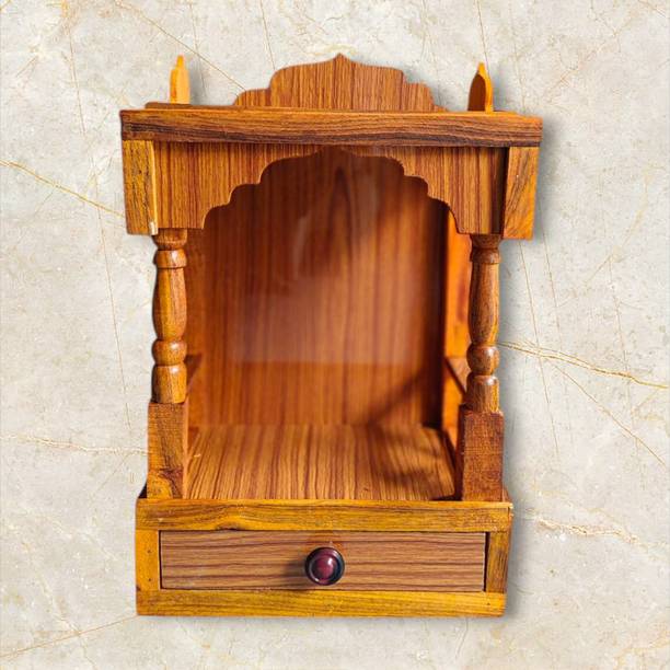 Namo Enterprises Handicraft Pooja Mandir for Home Solid Wood Home Temple