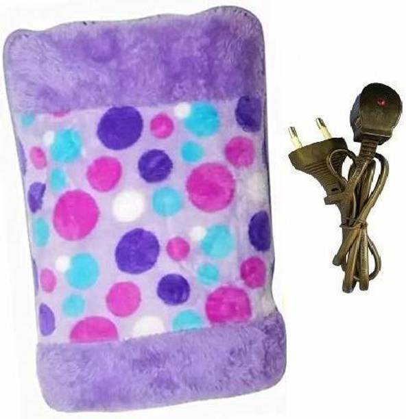 HEAREAL HEALTH CARE Premium Warm Heating Pad |Electric Warmer Hot Bag| Pain Reliever | Fomentation Bag | Auto Cut Heating Pad for Back & Other Pain| Hot Bottle | With Fur | Velvet | Pocket Heating Pad ( MULTICOLOR) electric 900 ml Hot Water Bag