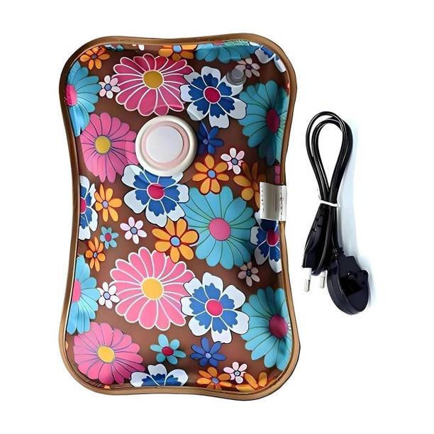 VELORA Electric Hot Water Bag with Auto power Cut-off for Winter Pain Relief Warm Bag Electrical 1 L Hot Water Bag