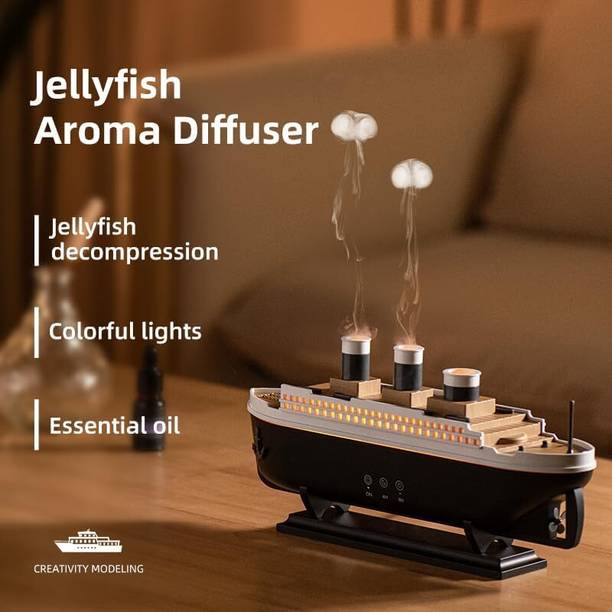 Czech Room Titanic Ship Smoke Ring Aroma Diffuser Desktop Creative Volcano KUW33 Humidifier