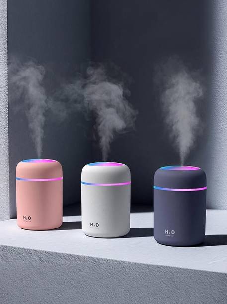 Pinopa H2O Mini Humidifier With LED Lights, Ultrasonic Cool Mist Humidifier Portable Room Air Purifier