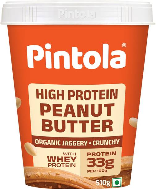 Pintola High Protein Peanut Butter (Organic Jaggery) (Crunchy)