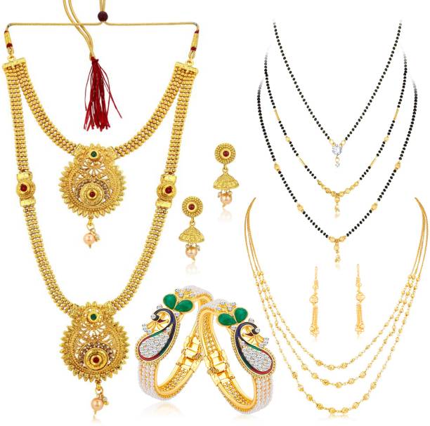 Sukkhi Alloy Gold-plated Multicolor Jewellery Set