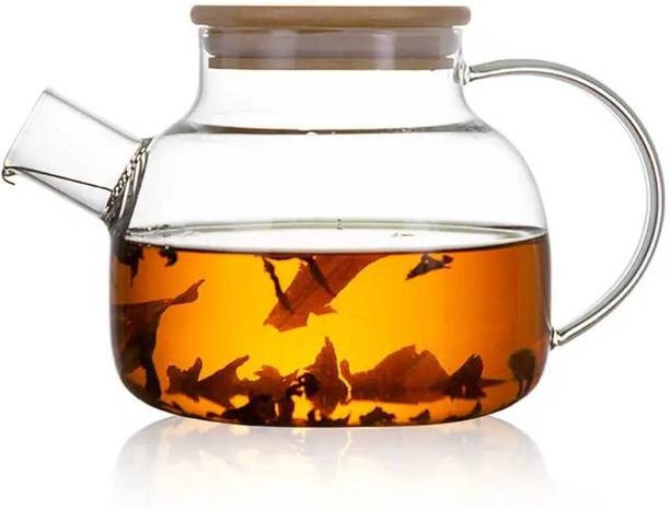 LELART 1 L Borosilicate Glass Kettle Jug