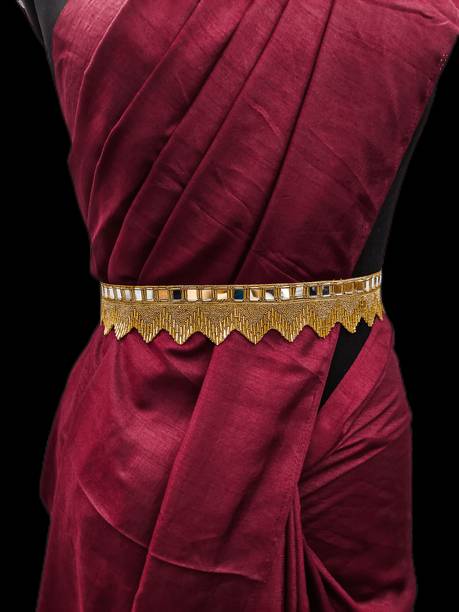 purala Women Casual Gold Fabric Belt