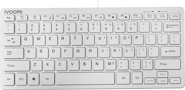 iVoomi Venom Compact Wired USB Laptop-size Laptop Keyboard Compatible with Desktop, Laptop, Mac Easy to Use,Plug and Play,Quick, Comfy Durable body