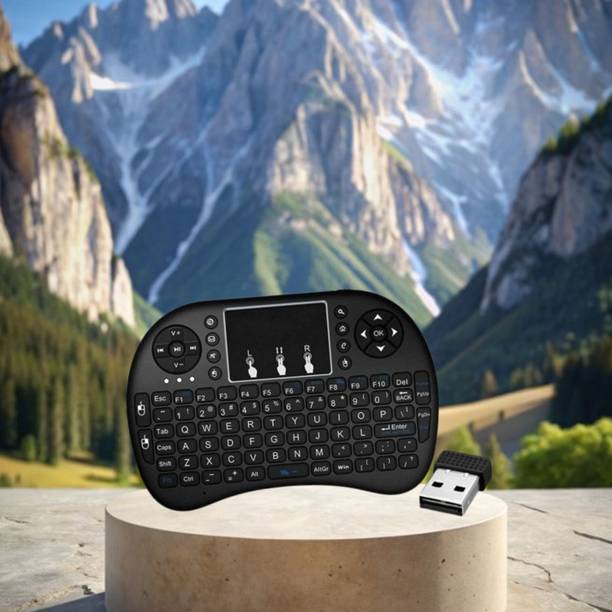 SACRO Bluetooth (Wireless Keyboard) USB Rechargeable Keyboard With Pocket Size D457 Wireless Thumb-size Multi-device Keyboard Compatible with Laptop
