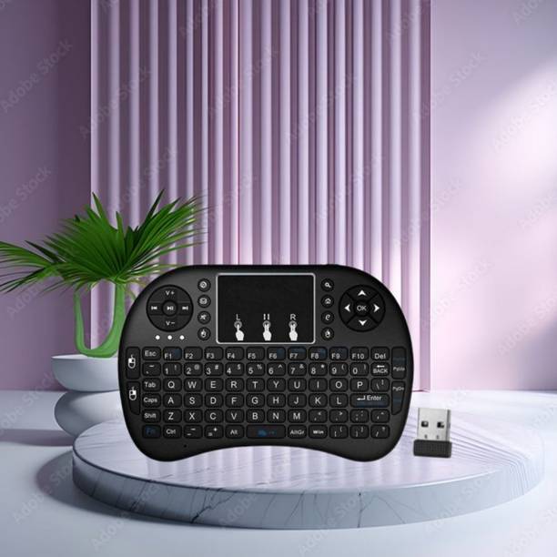 GUGGU Bluetooth (Wireless Keyboard) USB Rechargeable Keyboard With Pocket Size F132 Wireless Thumb-size Multi-device Keyboard Compatible with Tablet