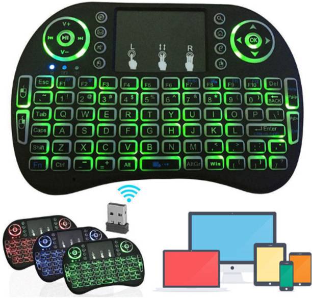 SACRO AJ_793A_MINI BACKLIGHT KEYBOARD & TOUCHPAD MOUSE WIRELESS MULTI-DEVICE KEYBOARD Wireless Handheld Multi-device Keyboard