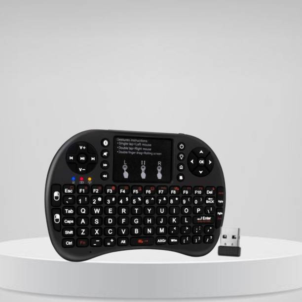 SACRO Bluetooth (Wireless Keyboard) USB Rechargeable Keyboard With Pocket Size D449 Wireless Thumb-size Multi-device Keyboard Compatible with Laptop