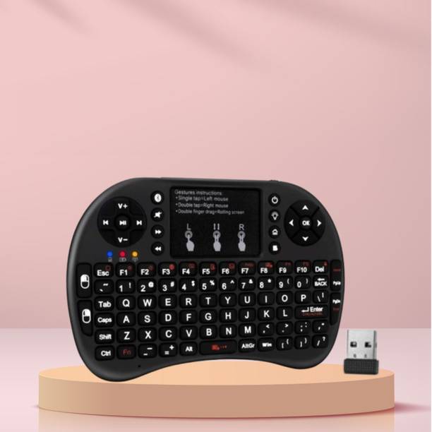GUGGU Bluetooth (Wireless Keyboard) USB Rechargeable Keyboard With Pocket Size F294 Wireless Thumb-size Multi-device Keyboard Compatible with Tablet