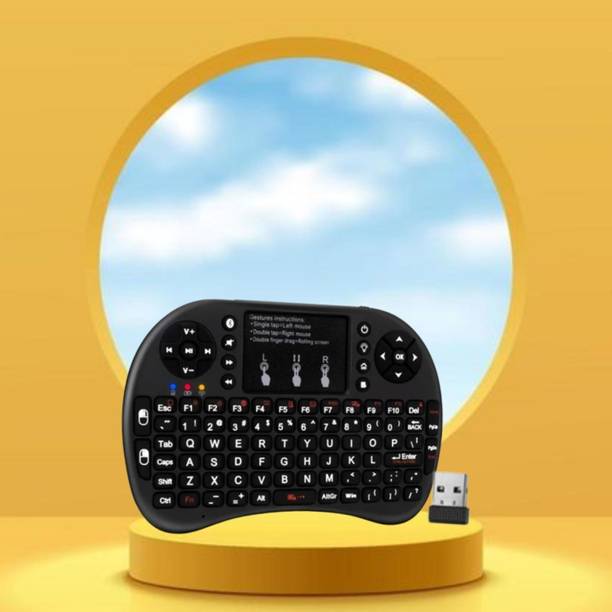 SACRO Bluetooth (Wireless Keyboard) USB Rechargeable Keyboard With Pocket Size E66 Wireless Thumb-size Multi-device Keyboard Compatible with Laptop