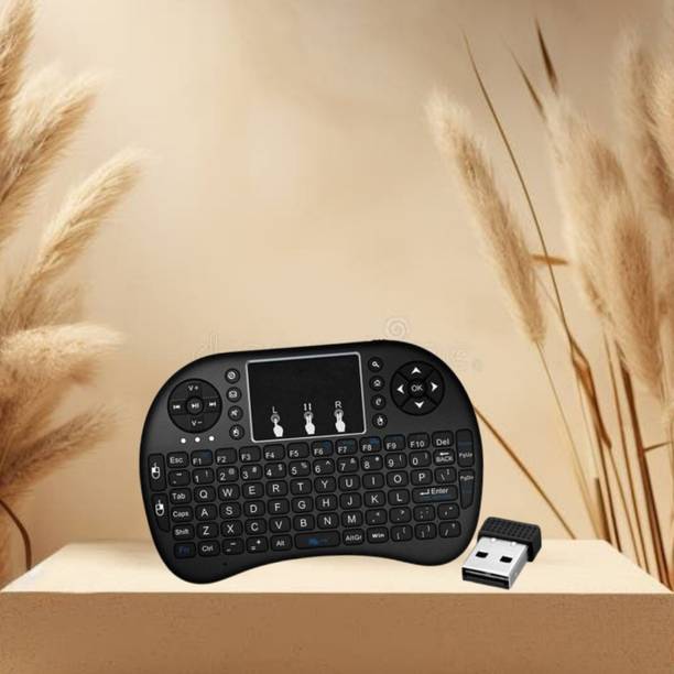 SACRO Bluetooth (Wireless Keyboard) USB Rechargeable Keyboard With Pocket Size E102 Wireless Thumb-size Multi-device Keyboard Compatible with Laptop