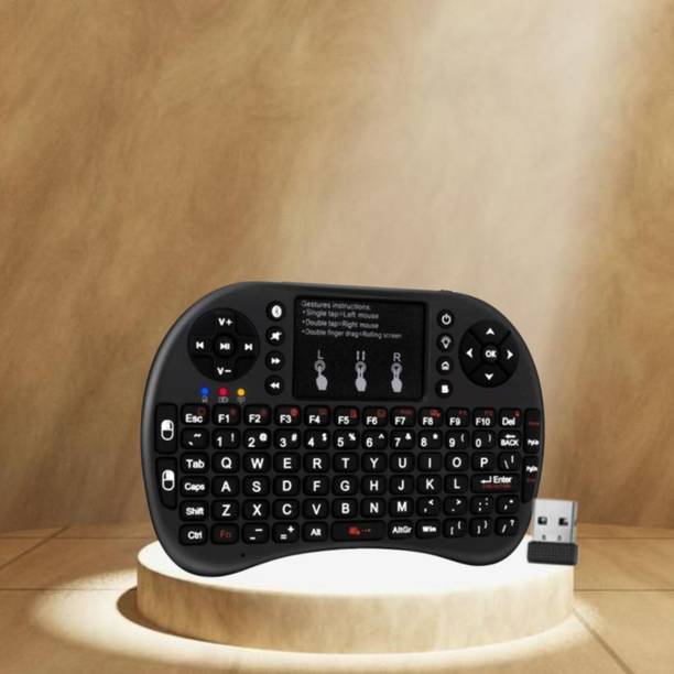 SACRO Bluetooth (Wireless Keyboard) USB Rechargeable Keyboard With Pocket Size E470 Wireless Thumb-size Multi-device Keyboard Compatible with Laptop