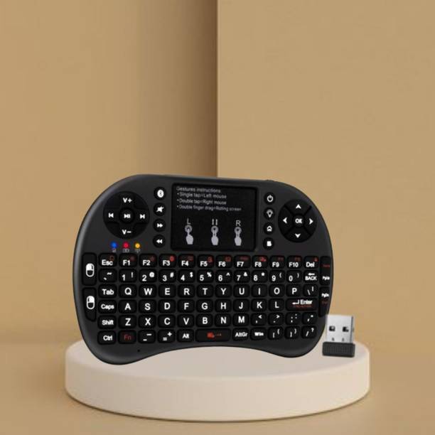 FRONY Bluetooth (Wireless Keyboard) USB Rechargeable Keyboard With Pocket Size B191 Wireless Thumb-size Laptop Keyboard Compatible with Tablet