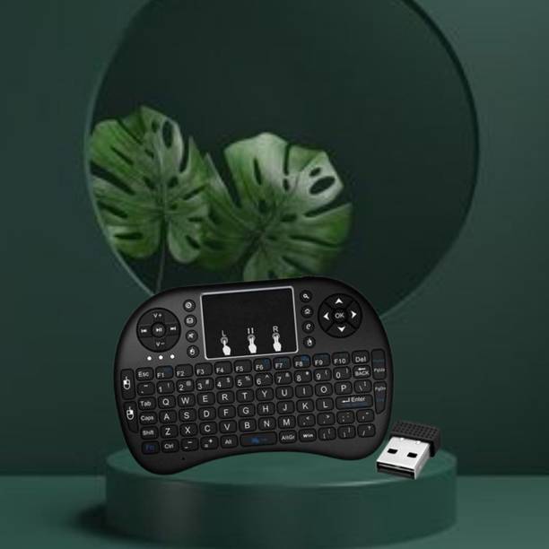 SACRO Bluetooth (Wireless Keyboard) USB Rechargeable Keyboard With Pocket Size E408 Wireless Thumb-size Multi-device Keyboard Compatible with Laptop