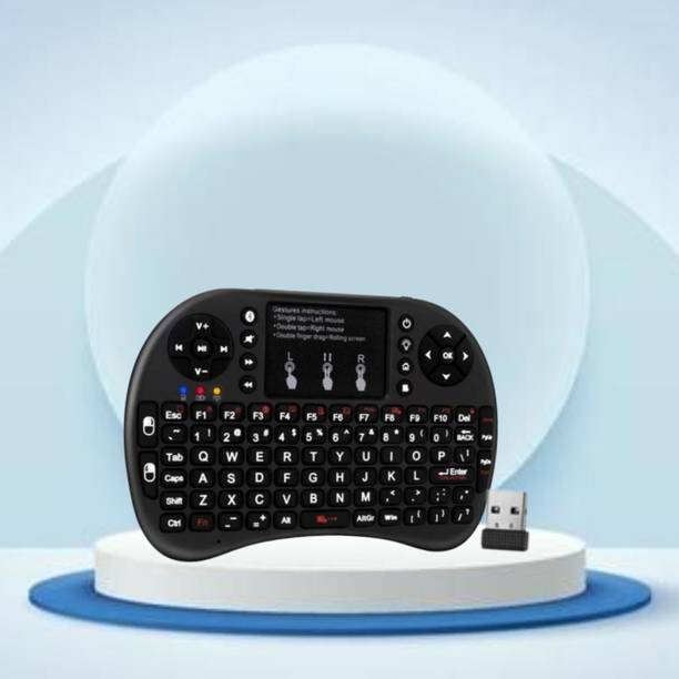 FRONY Bluetooth (Wireless Keyboard) USB Rechargeable Keyboard With Pocket Size C186 Wireless Thumb-size Laptop Keyboard Compatible with Tablet