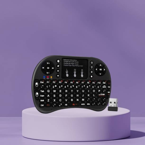 SACRO Bluetooth (Wireless Keyboard) USB Rechargeable Keyboard With Pocket Size D67 Wireless Thumb-size Multi-device Keyboard Compatible with Laptop