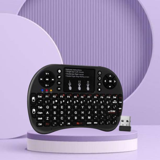 GUGGU Bluetooth (Wireless Keyboard) USB Rechargeable Keyboard With Pocket Size F432 Wireless Thumb-size Multi-device Keyboard Compatible with Tablet