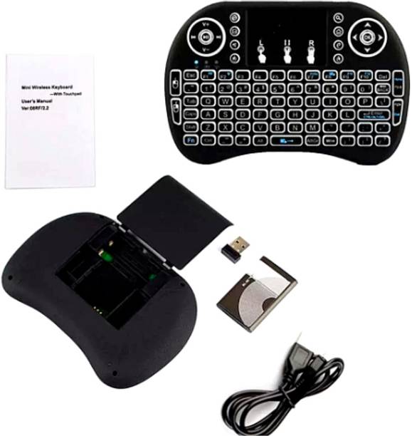 FRONY AJ_808A_MINI WIRELESS KEYBOARD COMPATIBLE WITH LAPTOPS/SMARTPHONES TV TOUCHPAD Wireless Handheld Multi-device Keyboard Compatible with Desktop, Laptop, Mac