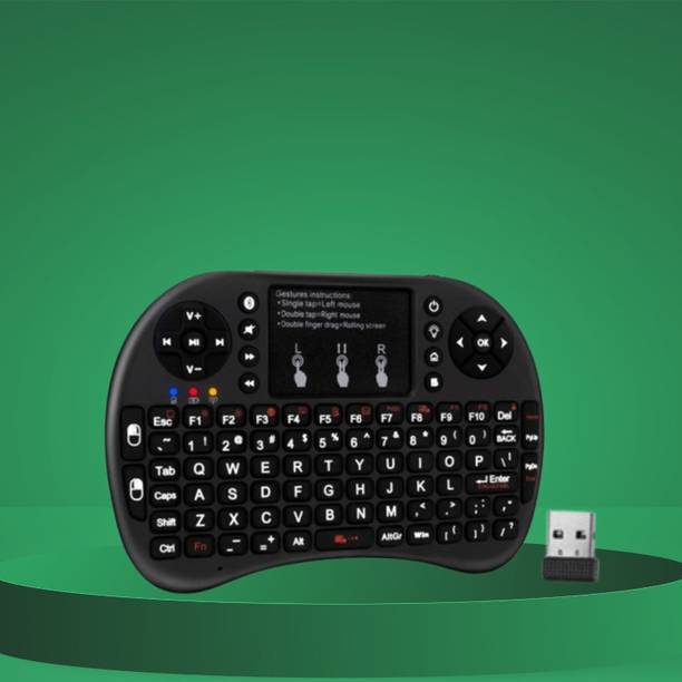 Clairbell Bluetooth (Wireless Keyboard) USB Rechargeable Keyboard With Pocket Size I11 Wireless Thumb-size Multi-device Keyboard Compatible with Tablet