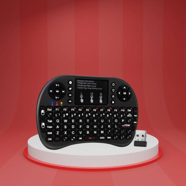 SACRO Bluetooth (Wireless Keyboard) USB Rechargeable Keyboard With Pocket Size E316 Wireless Thumb-size Multi-device Keyboard Compatible with Laptop