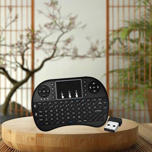 SACRO Bluetooth (Wireless Keyboard) USB Rechargeable Keyboard With Pocket Size D23 Wireless Thumb-size Multi-device Keyboard Compatible with Laptop