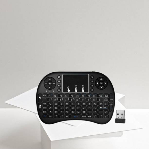 SACRO Bluetooth (Wireless Keyboard) USB Rechargeable Keyboard With Pocket Size D211 Wireless Thumb-size Laptop Keyboard Compatible with Laptop