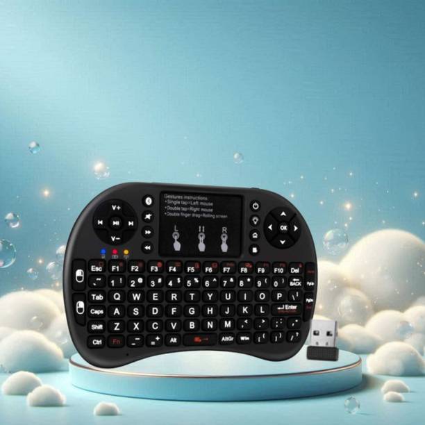 FRONY Bluetooth (Wireless Keyboard) USB Rechargeable Keyboard With Pocket Size A313 Wireless Thumb-size Multi-device Keyboard Compatible with Tablet