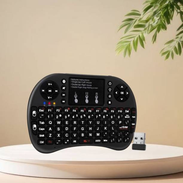 GUGGU Bluetooth (Wireless Keyboard) USB Rechargeable Keyboard With Pocket Size F154 Wireless Thumb-size Multi-device Keyboard Compatible with Tablet
